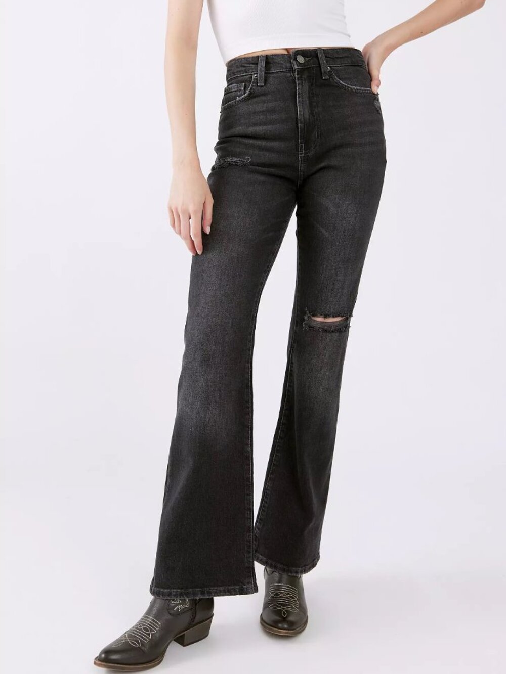 BDG High-Waisted Comfort Stretch Flare Jean